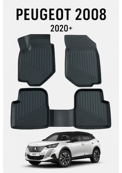 Peugeot 2008 2020+ Uyumlu 3d Oto Paspas Premium