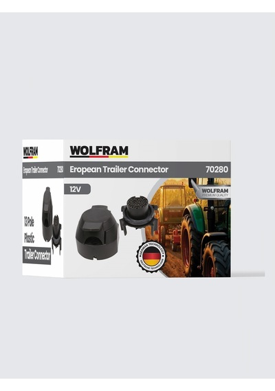 13'lü Avrupa Tip Plastik Römork Fişi Dişi - Wolfram 70280