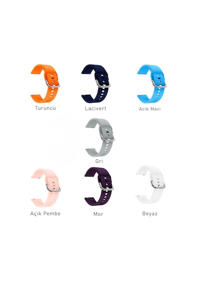 Galaxy Watch 6, 5, 4 Ve Active 2 İle Uyumlu Silikon Kordon 20mm