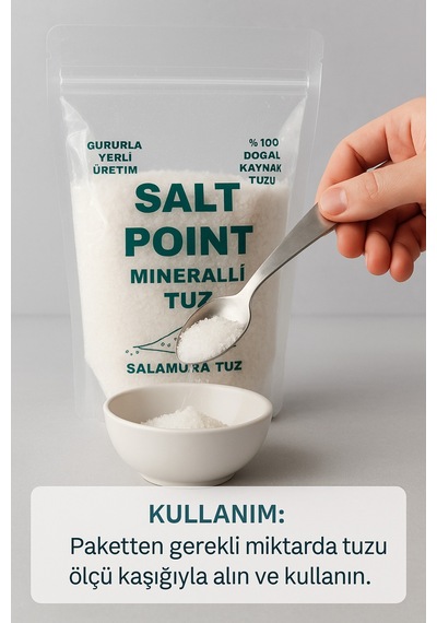 Sofrada Öğütme Tuzu 500 Gr Doğal Kaynak Tuzu, Yemeklik Ve Sofralık Kullanım