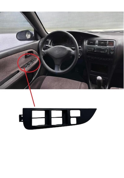 Toyota Corolla Ae101 Cam Düğme Çercevesi Ön Sol Dörtlü 1992-1997