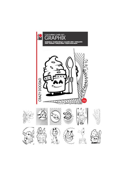 Marabu Graphix Crazy Dooded Cart Set Ma-161200301
