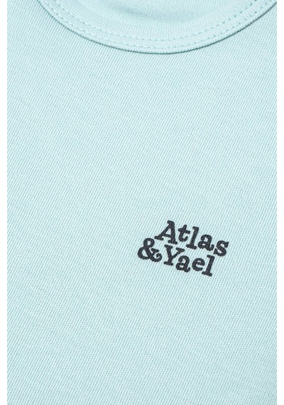 Atlasyael Atlas&yael %100 Organik Pamuk Gots Organik Belgeli Bebek Zıbın - Mint Yeşili