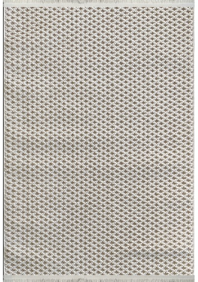 Woolen Tual Anti Alerjik Bukle Halı 8403 Krem Renkli