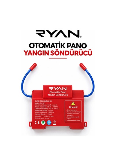 Delux Serisi Elektrik Panosu Otomatik Yangın Söndürücü Cihaz Söndürme Aleti Isı Duyarlı