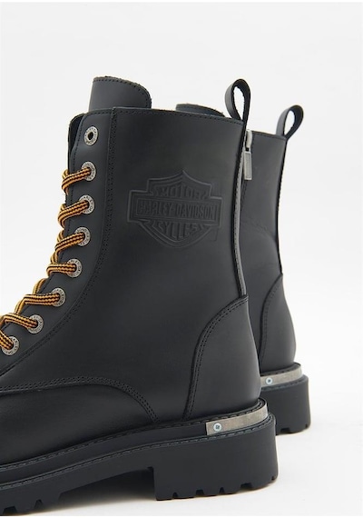 Harley Davidson Rebel Black Deri Kadın Bot Siyah