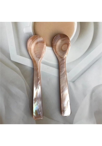 1senartbeauty Yüz Masaj Kaşığı Deniz Opal Taşı %100 İnci Annesi