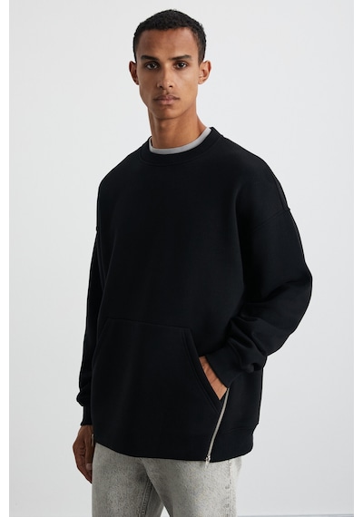 Grımelange SANTIAGOS  Erkek Pamuk-Polyester Siyah Sweatshirt