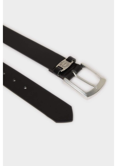 Defacto Erkek Dikdörtgen Toka Suni Deri Jean Kemeri H5094axnsbk27 Siyah-bk27