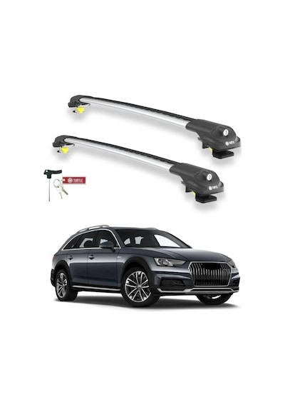 Turtle Audi A4 Allroad B9 2016-2025 Ara Atkı Air1 Gri