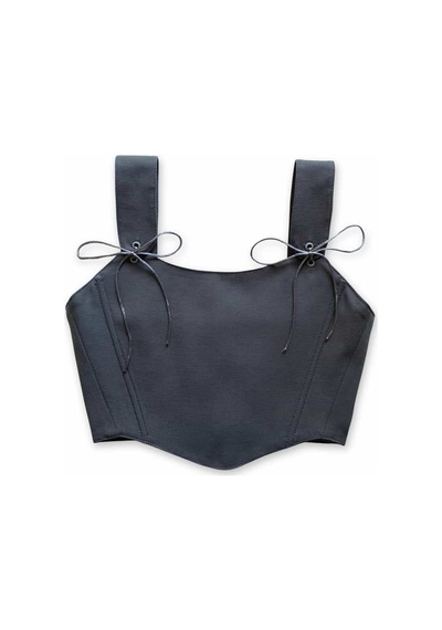 L'aura Corset Paisley Desenli Çift Taraflı Bayan Korse Büstiyer Çok Renkli