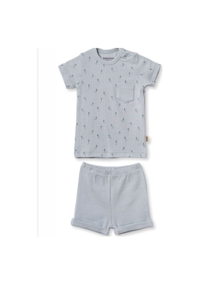 Babycosy 2li Takım Şortlu Gri Açık Gri