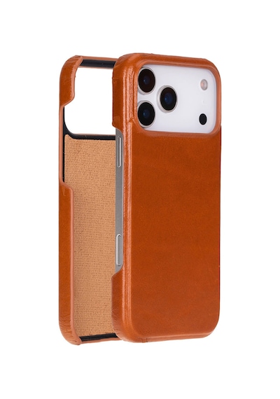 Bloomcase Ultimate Jacket Urban Tan Apple Uyumlu iPhone 17 Pro Max 6.9" Hakiki Deri Kılıf Taba