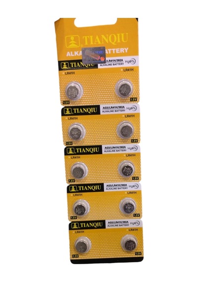 Ag3 Lr41/392 Alkalin 10'lu Düğme Pil