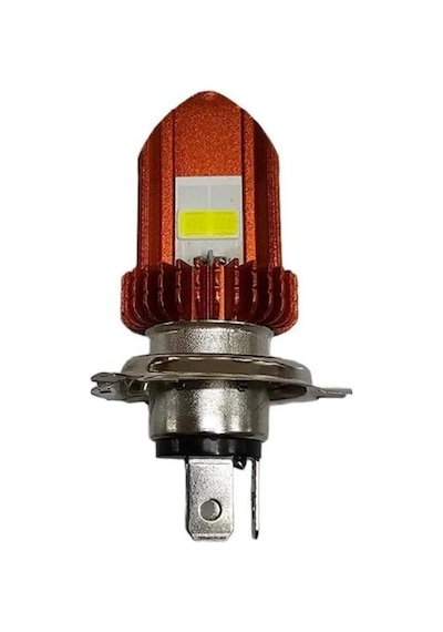 H4 Tipi Motosiklet Led Far Ampulu Beyaz Işık