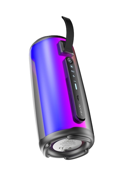 Mikado Md-17bt Capella Siyah 10w 1 Rgb Mikrofonlu Transparan/bt/tf Kart/aux/usb Tws 1800 Mah Bataryalı Speaker