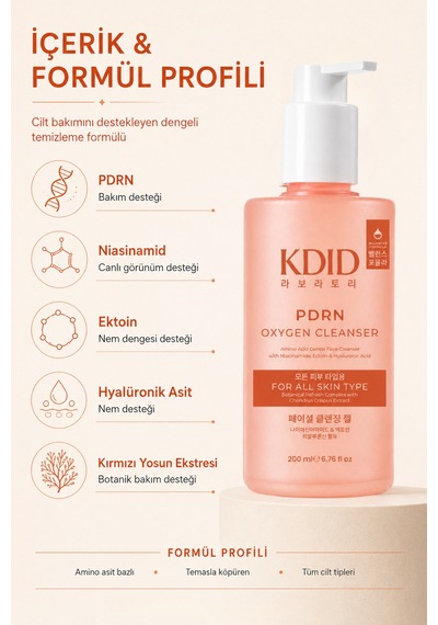 Kdid Pdrn Oxygen Cleanser 200 Ml