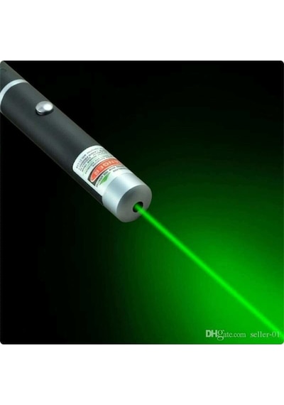 5 Başlıklı Üzel Kutusunda Yeşil Lazer Green Laser Poınter Yeşil