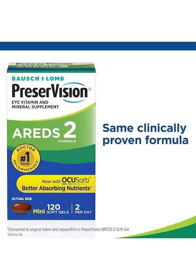 usch + Lomb Preservision Areds 2 Göz Vitamini 120 Kapsül