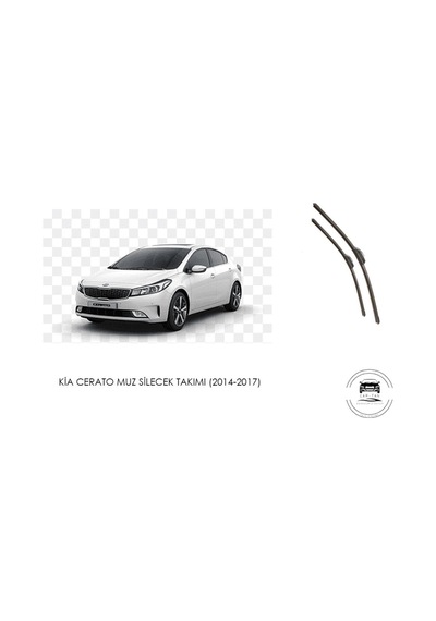 Kia Cerato Ön Cam Muz Muz Silecek Takımı 1.6 Motor Araca Özel Aparat 2014-2017