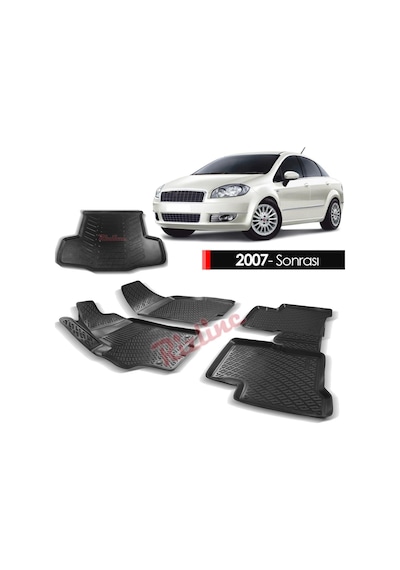 Fiat Linea Paspas Bagaj Havuzu 3D Rizline Havuzlu Set 2007-