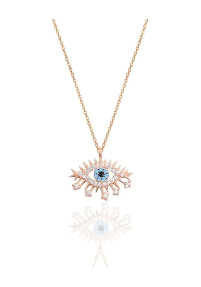 Gümüş Rose Lareyn Kolye (536541396)