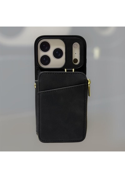 Teleplus Apple Uyumlu iPhone 17 Pro Max Kılıf Kartlıklı El Askılı H35 Kılıf