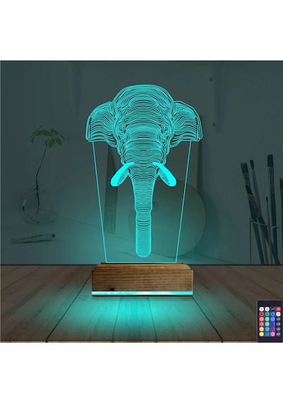 Luvivia Fil 3d Lamba - Masa Gece Lambası V2 Şeffaf