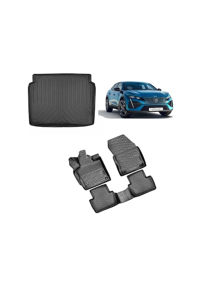 Rizline Peugeot 408 2023+ 3d Havuzlu Paspas Ve Bagaj Havuzu