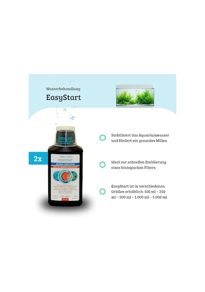 Tr Easy Life Easystart 2'li Paket 2 X 250 Ml Akvaryum Filtresi İçin Biyolojik Bakteri Kültürü, Filtre Yapısın