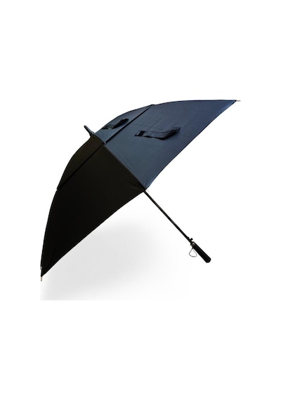 Baginn Erkek Şemsiye Siyah Renk Baston Protokol Şemsiye 125 Cm Çap 100 Cm Boy Çift Tenteli 8 Telli 001