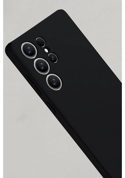 Samsung Galaxy S25 Ultra Uyumlu Kılıf Nano İçi Kadife Silikon - Siyah