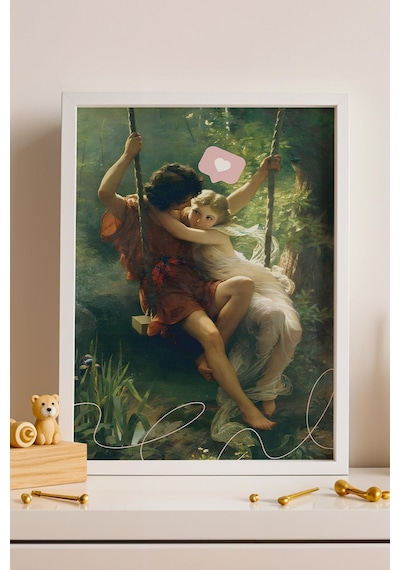 Pierre Auguste Cot Bahar Dalı Çerçeveli Tablo Romantik Sanat Ev Ve Ofis İçin Şık Ve Anlamlı Dekor Altered Art