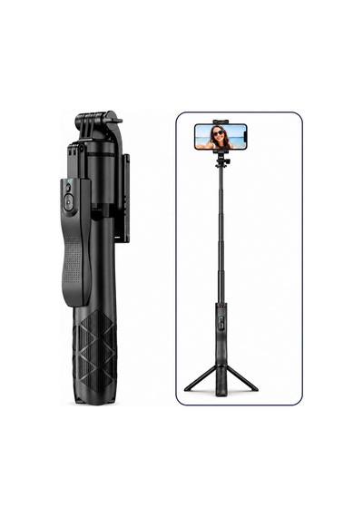 Lexroo Sf-11 Bluetooth Kumandalı Uzatılabilir Selfie Stick Tripod Kablosuz Çekim Destekli