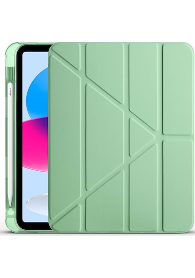 Apple Uyumlu iPad, 11.nesil 2025 Kılıf Tri Folding Kalem Bölmeli Standlı Kılıf Kapaklı Kılıf