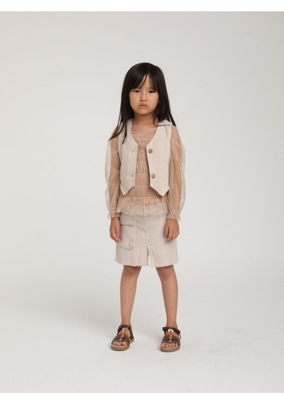 Xo Kids Kız Çocuk Etek 1-4 Yaş 2537 Gri
