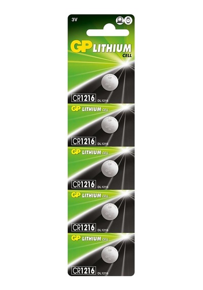 Gp Cr1216-c5 3v Lityum Düğme Pil 5'li Paket