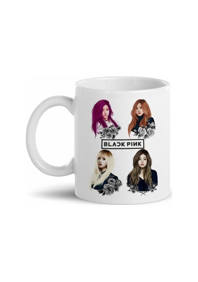 Blackpink Tasarımlı Kupa Bardak D10 Beyaz