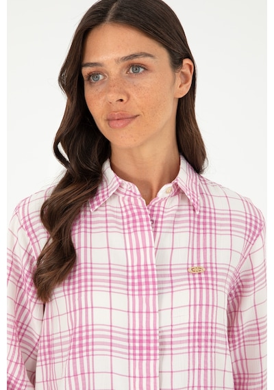 U.S. Polo Assn. Kadın Menekşe Uzun Kollu Tunik Gömlek 50288652-VR037