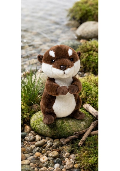 Peluş Su Samuru 50 Cm Kahverengi