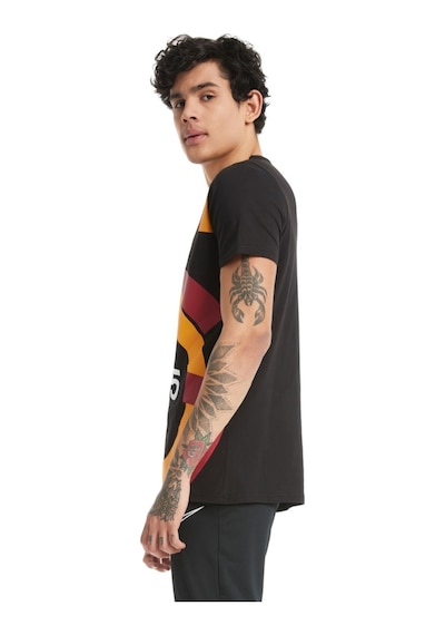 Galatasaray Unisex Siyah Arma T-shirt Kişiye Özel Kutulu 001