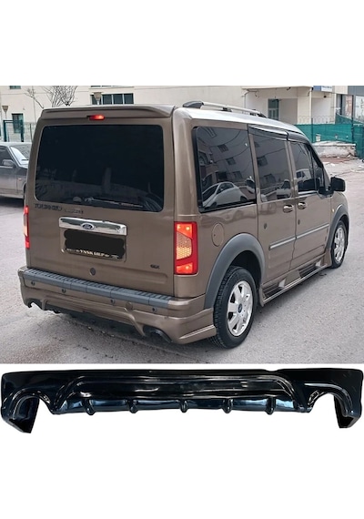 Ford Connect Arka Ek Plastik Siyah Difüzör 2008 2009 2010 2011 2012 2013 Arka-difizör-bodykit-ek