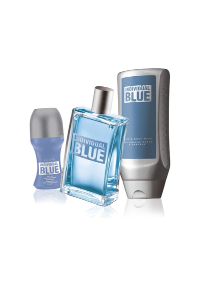 Avon Individual Blue Erkek Parfüm EDT 100 ML + Roll-On Deodorant 50 ML + Saç ve Vücut Şampuanı 250 ML
