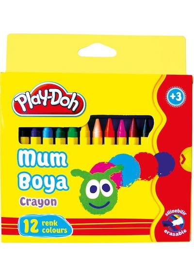 Play-doh 12 Renk Crayon – Mum Boya