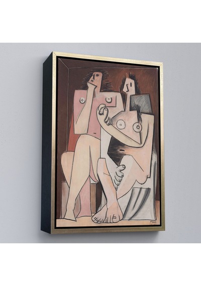 Çerçeveli Pablo Picasso - Adam Ve Kadın Soyut Tablosu - Homme Et Femme-7329