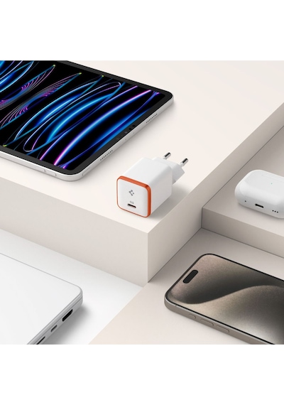 Spigen EE301EU 30w Usb-c Mini Hızlı Şarj Aleti Beyaz