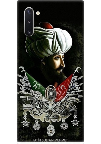 Samsung Galaxy Note 10 Uyumlu Fatih Sultan Mehmet Han Desenli Silikon Kılıf