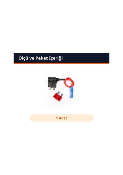 Trobus Fuse Tap Sigorta Çoğaltıcı Standart Bıçak Tipi 1 Adet Diğer
