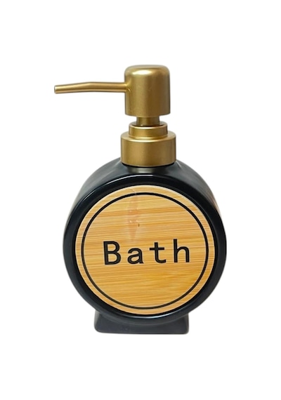Porselen Sıvı Sabunluk 300ml Bath Siyah 48408