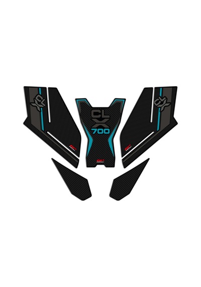 Gp Kompozit Cf Moto 700 Cl-x 2022-2023 Uyumlu Tank Pad Seti Turkuaz